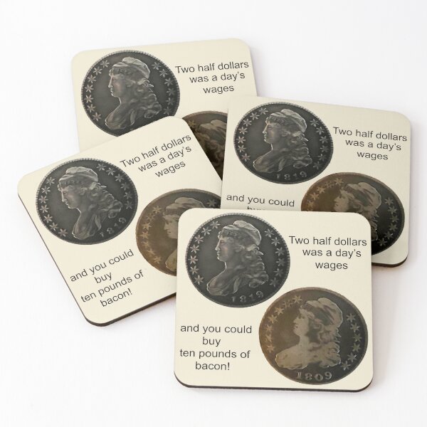 Item preview, Two Half Dollars     One Dollar designed and sold by Whisperingpeaks.