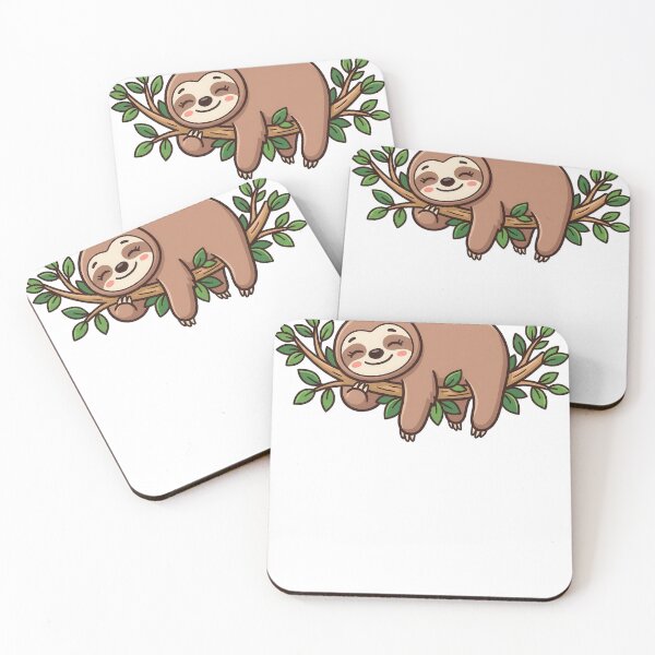 Item preview, Cute Sloth Cartoon – Kawaii Relax Animal Design for Lazy Mood Gift Idea designed and sold by JA World - Art & Design.