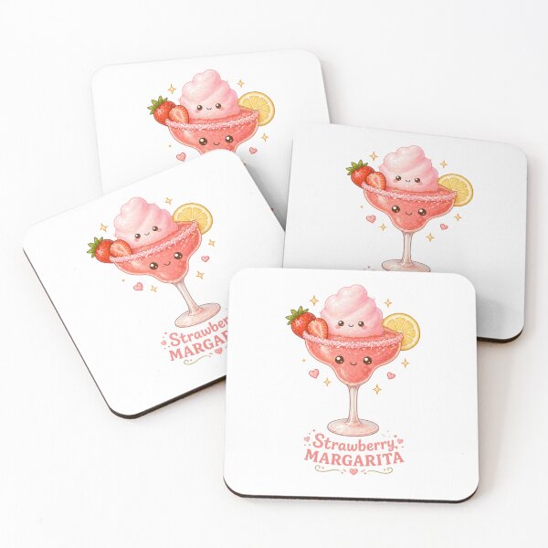 Item preview, Cute strawberry margarita Kawai designed and sold by Design by Sara.
