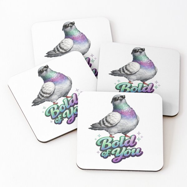 Item preview, Bold of You Pigeon with Sunglasses designed and sold by jgvisualarts.