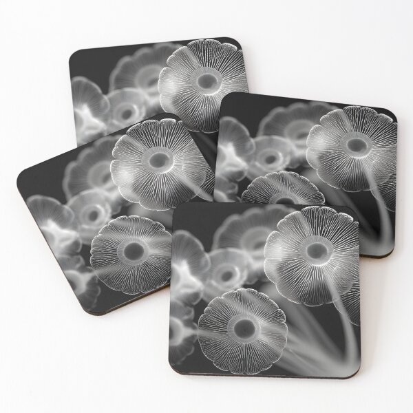 Item preview, Bioluminescent Jellyfish Organic Abstract Glowing Forms designed and sold by daila70.