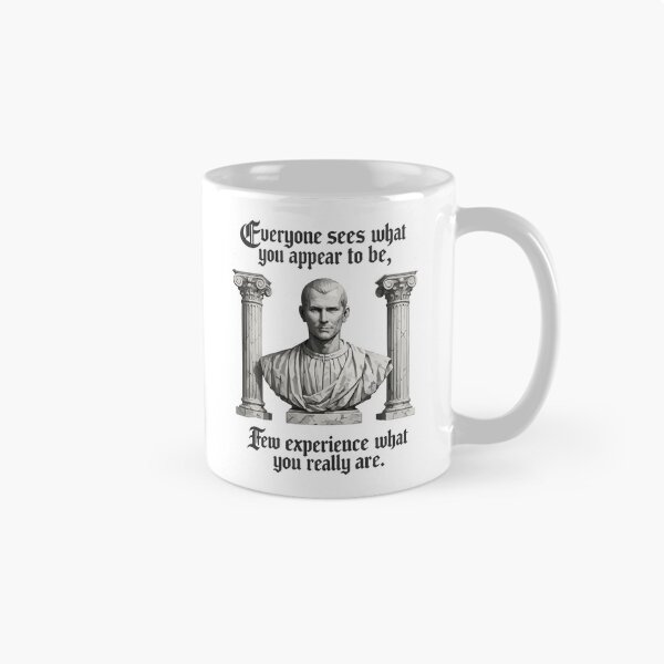 Item preview, Machiavelli Marble Bust Neoclassical Gothic Quote designed and sold by storelibertys.