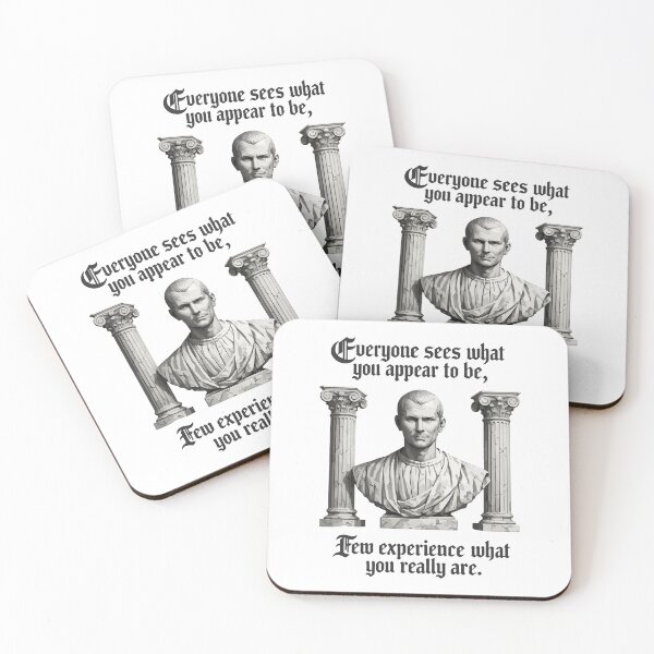 Item preview, Machiavelli Marble Bust Neoclassical Gothic Quote designed and sold by storelibertys.