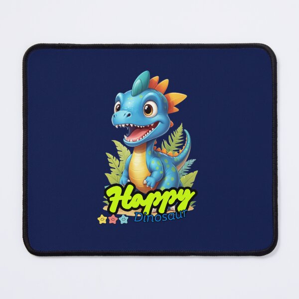 Item preview, happy blue dinosaur designed and sold by KIDS-PRINTS.