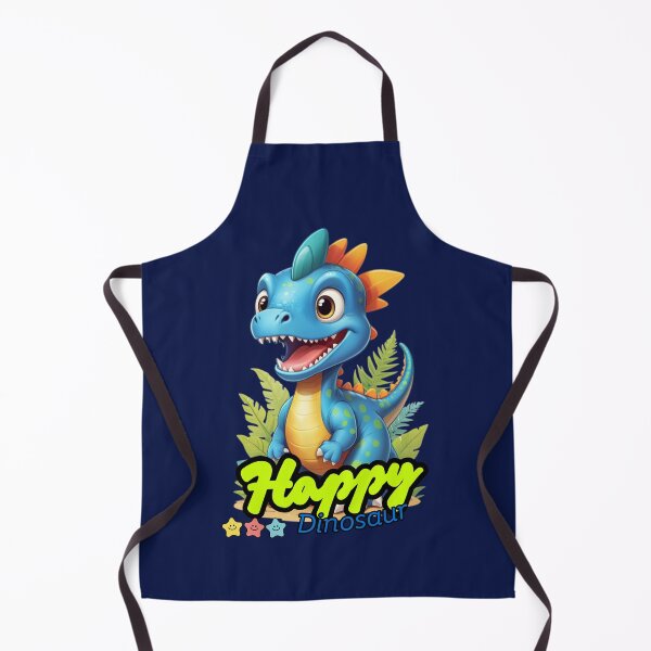 Item preview, happy blue dinosaur designed and sold by KIDS-PRINTS.