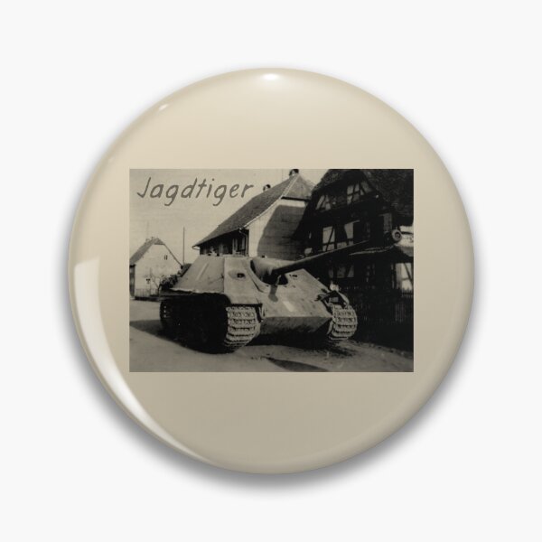 Item preview, Jagdtiger German WW2 Tank Destroyer Village Street Photograph designed and sold by MilitaryMart.