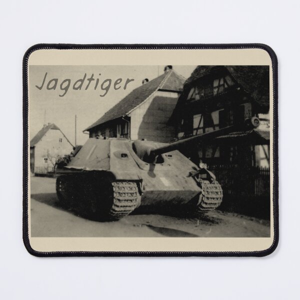 Item preview, Jagdtiger German WW2 Tank Destroyer Village Street Photograph designed and sold by MilitaryMart.