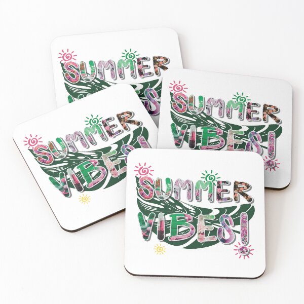 Item preview, Summer Vibes Retro Typography | Colorful Maximalist Quote Art designed and sold by StudioNoRule.