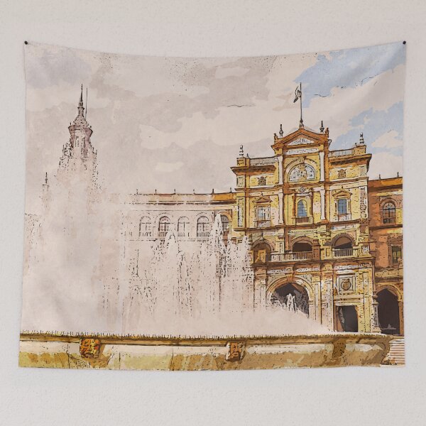 Item preview, Plaza de Espana, Seville  designed and sold by AM FineArtPrints.