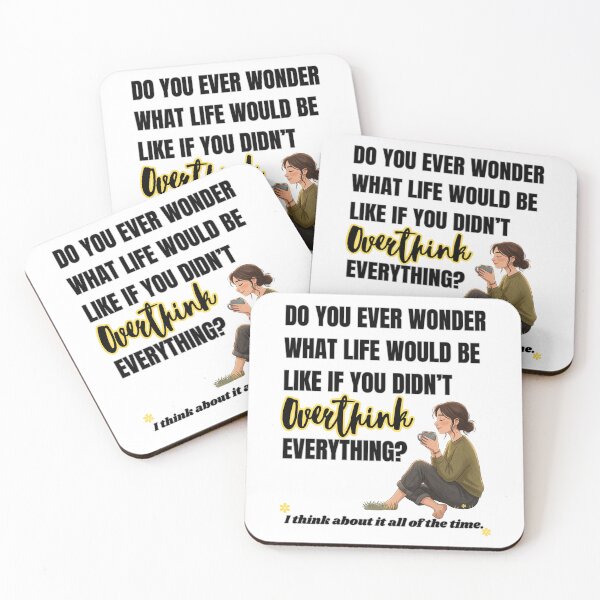 Item preview, funny overthinking - relatable humor designed and sold by LAJdesigns.