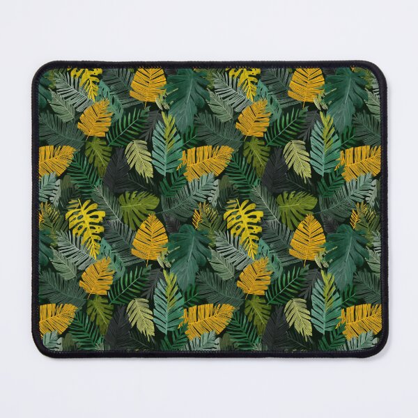 Item preview, Tropical Jungle Leaves Botanical Foliage Pattern designed and sold by NicolasGlowArt.