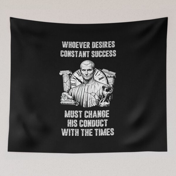 Item preview, Machiavelli Quote Neoclassical Bust – Adapt or Fall Philosophy Design designed and sold by storelibertys.