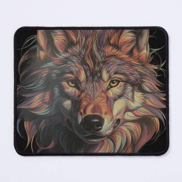 Item preview, Colorful Wolf Face designed and sold by Stick-Shop9.