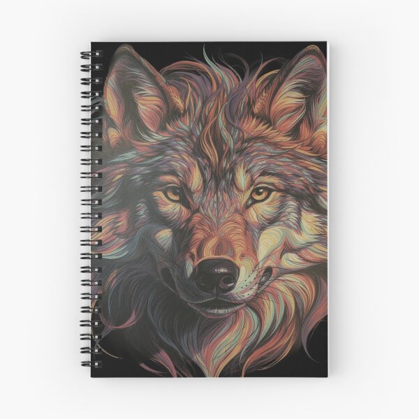 Item preview, Colorful Wolf Face designed and sold by Stick-Shop9.