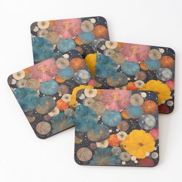 Item preview, Vibrant Celestial Garden Abstract Botanical Art designed and sold by LuminousFoundry.
