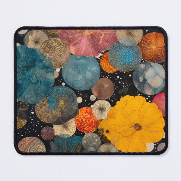 Item preview, Vibrant Celestial Garden Abstract Botanical Art designed and sold by LuminousFoundry.