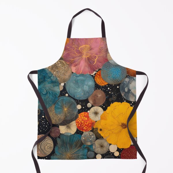 Item preview, Vibrant Celestial Garden Abstract Botanical Art designed and sold by LuminousFoundry.