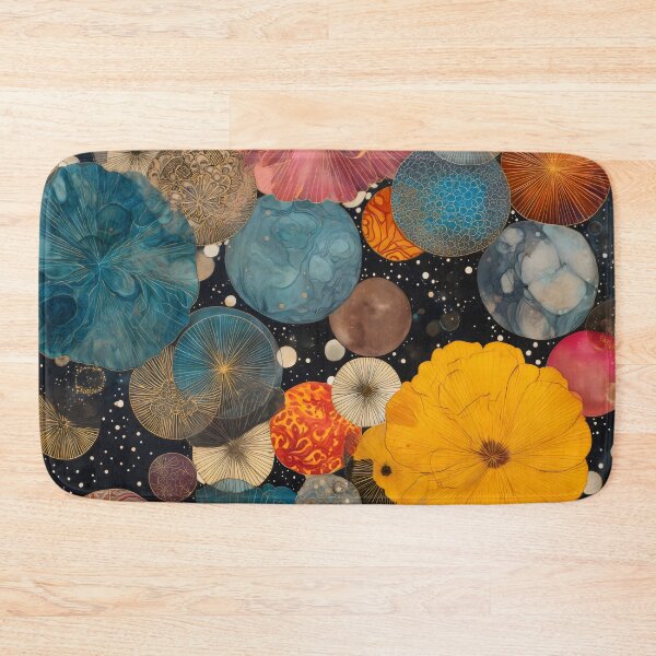 Item preview, Vibrant Celestial Garden Abstract Botanical Art designed and sold by LuminousFoundry.
