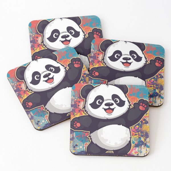 Item preview, Cute Panda Street Art Design – Colorful Graffiti Panda Cartoon, Kawaii Animal Illustration designed and sold by Kruti Collection.