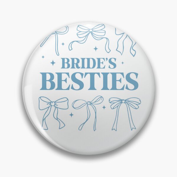 Item preview, Bride's Besties Blue Coquette Bows Bridesmaid Squad designed and sold by krystalRomanart.