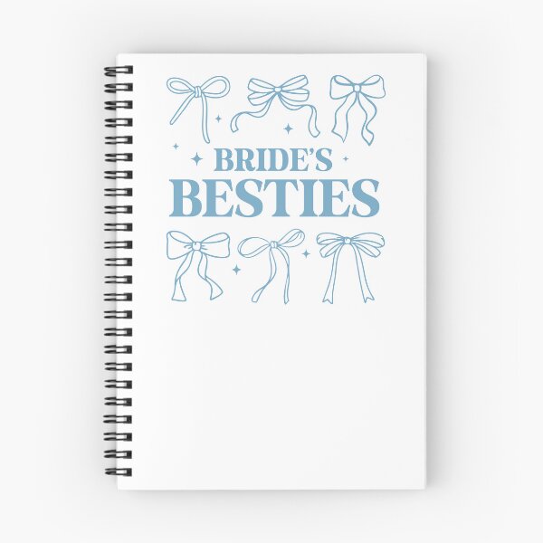 Item preview, Bride's Besties Blue Coquette Bows Bridesmaid Squad designed and sold by krystalRomanart.