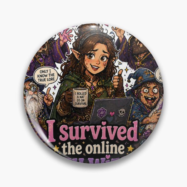 Item preview, I survived the online crazy wizards roleplay designed and sold by UtterlyCutterly.
