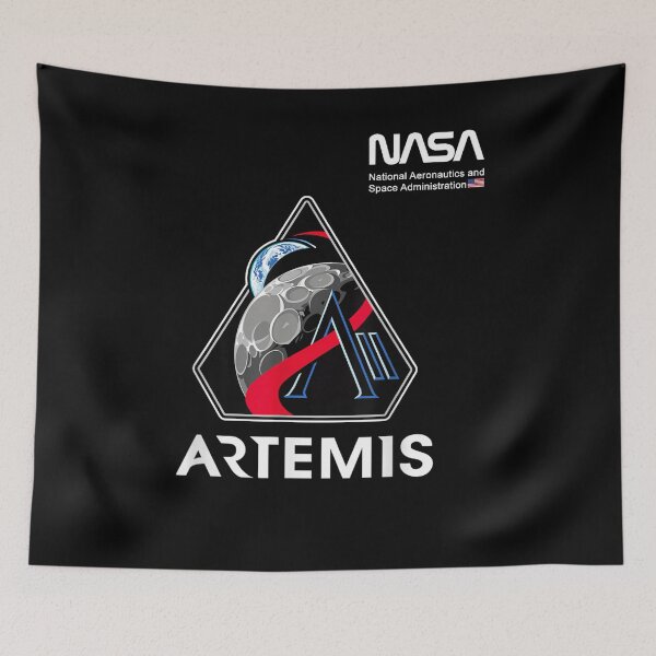 Item preview, NASA Artemis II Mission Patch Worm Logo designed and sold by pegle.