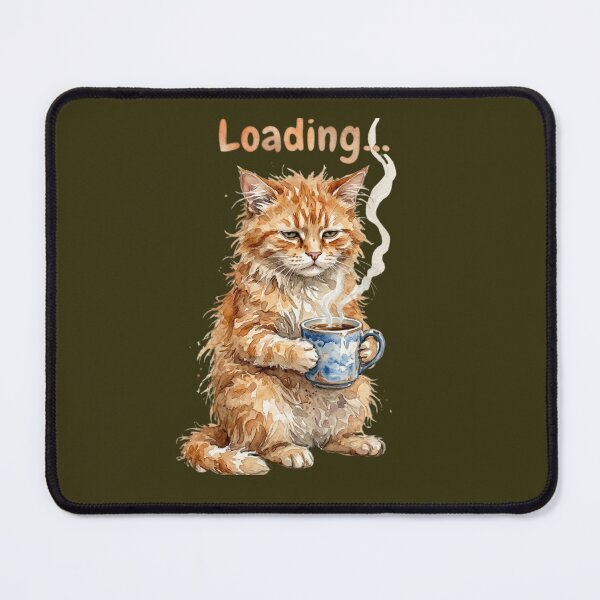 Item preview, Sleepy Cat Having Coffee to Wake up! designed and sold by TB-73.