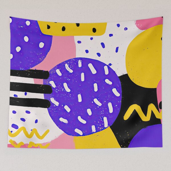 Item preview, Retro 80s and 90s Funky Pop Pattern designed and sold by AeonAcademy.