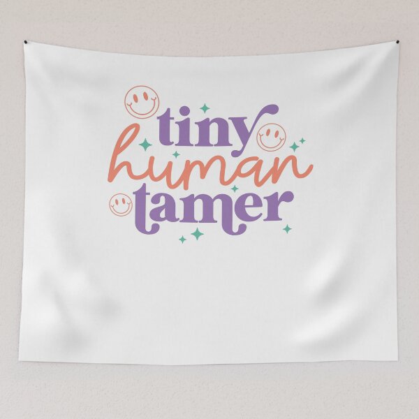 Item preview, Tiny Human Tamer Retro Groovy designed and sold by krystalRomanart.
