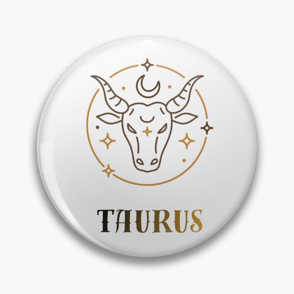 Item preview, Taurus Zodiac Sign Gold Minimalist Art - Celestial Bull designed and sold by SaturnStudioart.