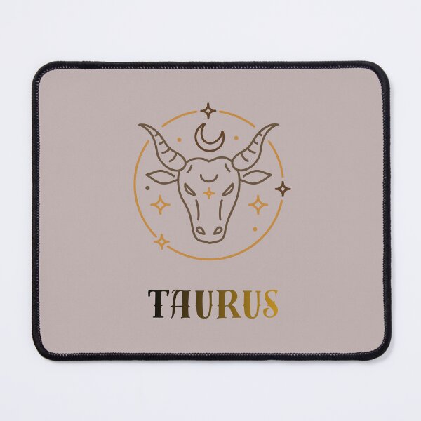 Item preview, Taurus Zodiac Sign Gold Minimalist Art - Celestial Bull designed and sold by SaturnStudioart.