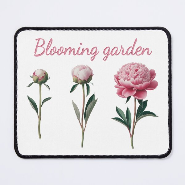 Item preview, Blooming garden, peony, three phases of growth, beautiful flowers designed and sold by wizard-work.