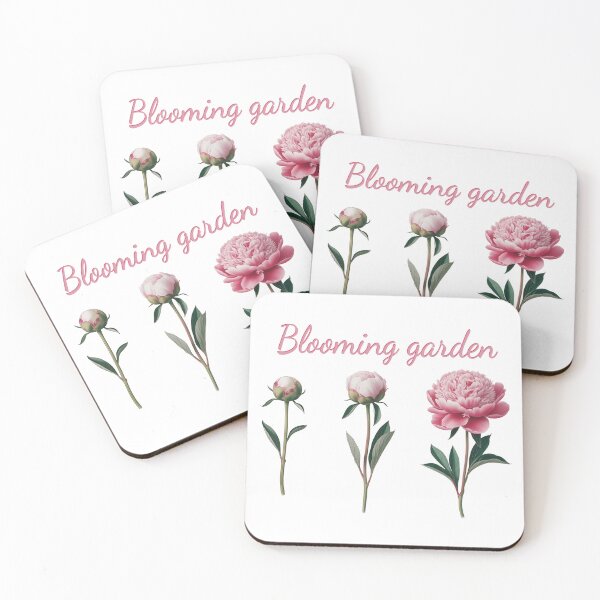 Item preview, Blooming garden, peony, three phases of growth, beautiful flowers designed and sold by wizard-work.