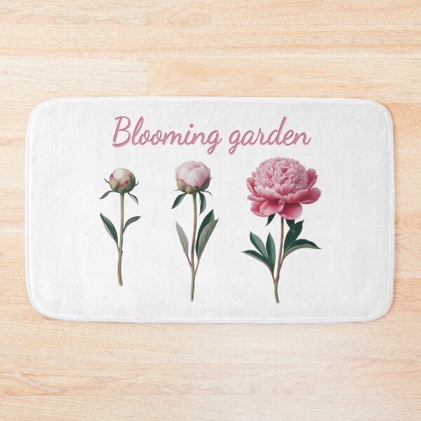 Item preview, Blooming garden, peony, three phases of growth, beautiful flowers designed and sold by wizard-work.