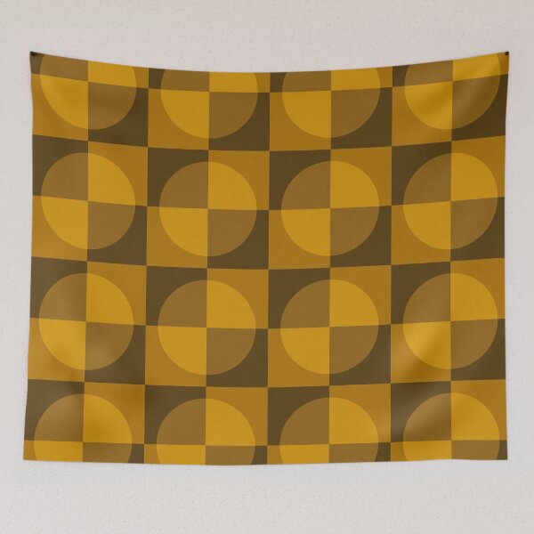Item preview, Gold & pineapple geometric tiles designed and sold by Mint + Midnight.