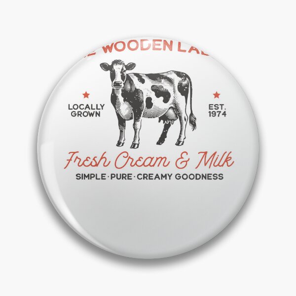 Item preview, The Wooden Ladle Dairy Farm Fresh Cream And Milk Cow designed and sold by krystalRomanart.
