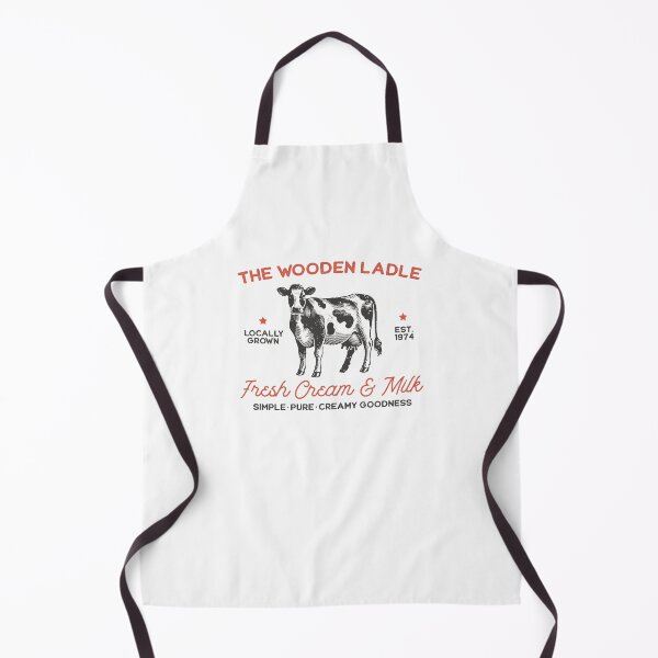 Item preview, The Wooden Ladle Dairy Farm Fresh Cream And Milk Cow designed and sold by krystalRomanart.