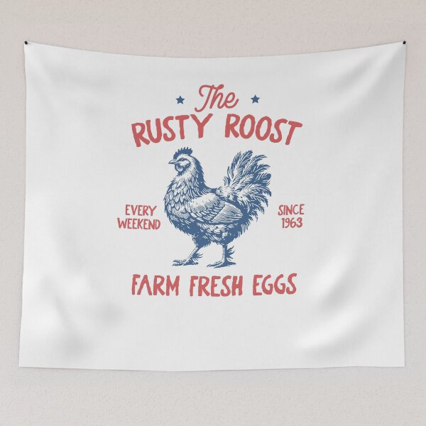 Item preview, The Rusty Roost Farm Fresh Eggs Vintage designed and sold by krystalRomanart.