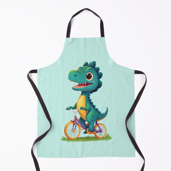 Item preview, little cycling dinosaur designed and sold by KIDS-PRINTS.