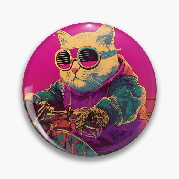 Item preview, Quirky Cat Adventures Two Wheels Humor Style designed and sold by ART ATTACK ZONE.