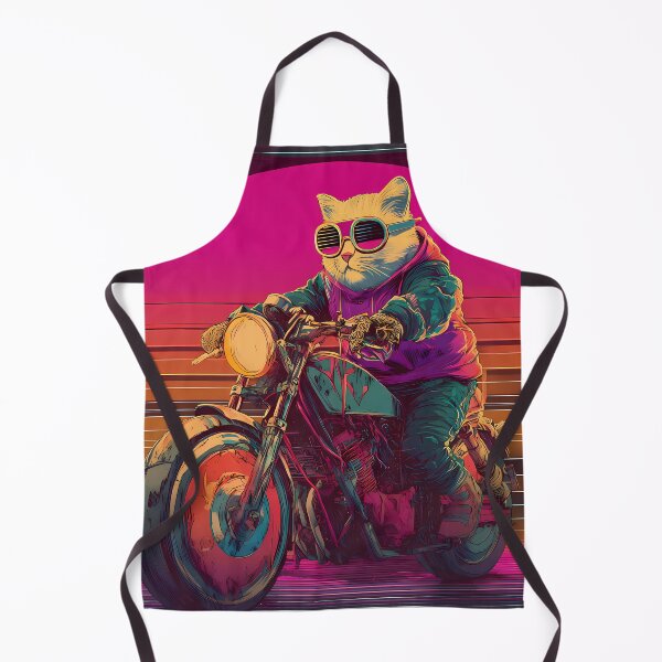 Item preview, Quirky Cat Adventures Two Wheels Humor Style designed and sold by ART ATTACK ZONE.