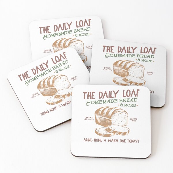 Item preview, The Daily Loaf Homemade Bread Vintage Bakery designed and sold by krystalRomanart.