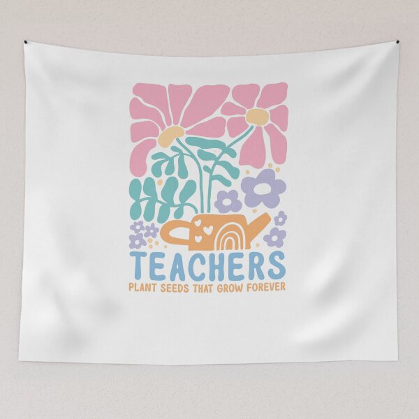 Item preview, Teachers Plant Seeds That Grow Forever Boho Floral designed and sold by krystalRomanart.