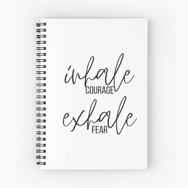 Item preview, inhale courage, exhale fear designed and sold by bruise+blush.