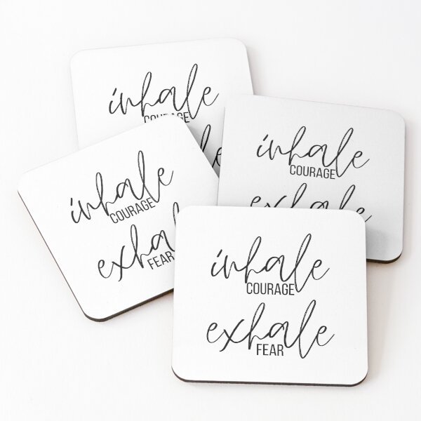 Item preview, inhale courage, exhale fear designed and sold by bruise+blush.