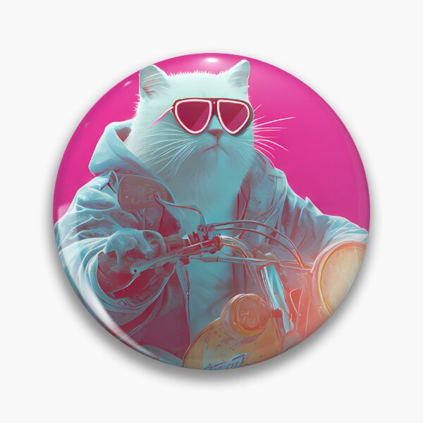 Item preview, Fashion Quirky Cat Adventures Two Wheels Humor Style designed and sold by ART ATTACK ZONE.