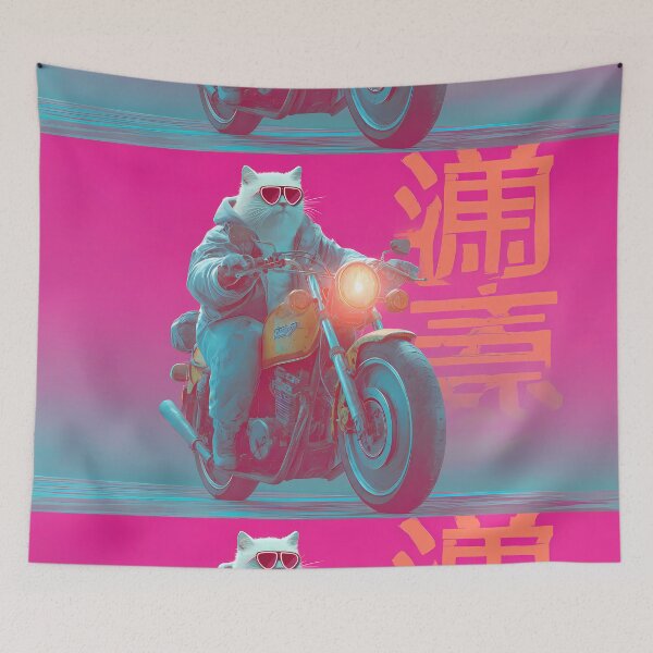 Item preview, Fashion Quirky Cat Adventures Two Wheels Humor Style designed and sold by ART ATTACK ZONE.