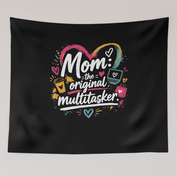 Item preview, Mom: The Original Multitasker – Funny Mom Design designed and sold by FreshPixelArt.