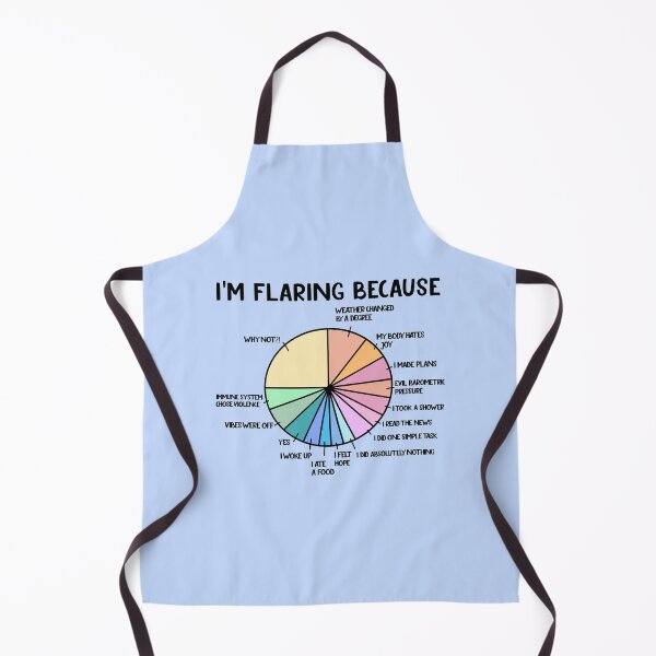 Item preview, I'm Flaring Because Funny Pie Chart T-shirts Tees Stickers Magnets Mugs Gifts Chronic Illness Autoimmune Lupus Flaring Up Flare Day designed and sold by ChronicillnessT.